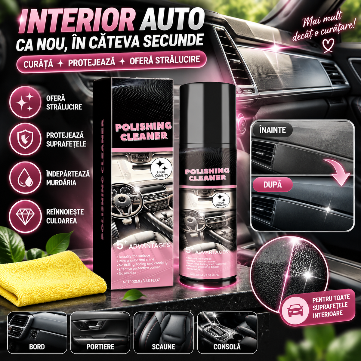 Soluție Pentru Interior Auto AutoShine™
